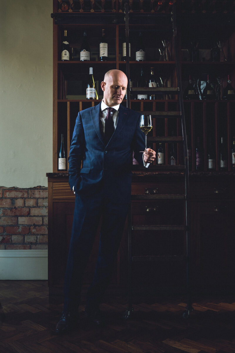 Alain Kerloc'h, co owner at OX Belfast. - Alain Kerloc'h awarded Hall of Fame at Food and Wine Awards, Ireland. Pictured in OX Cave.