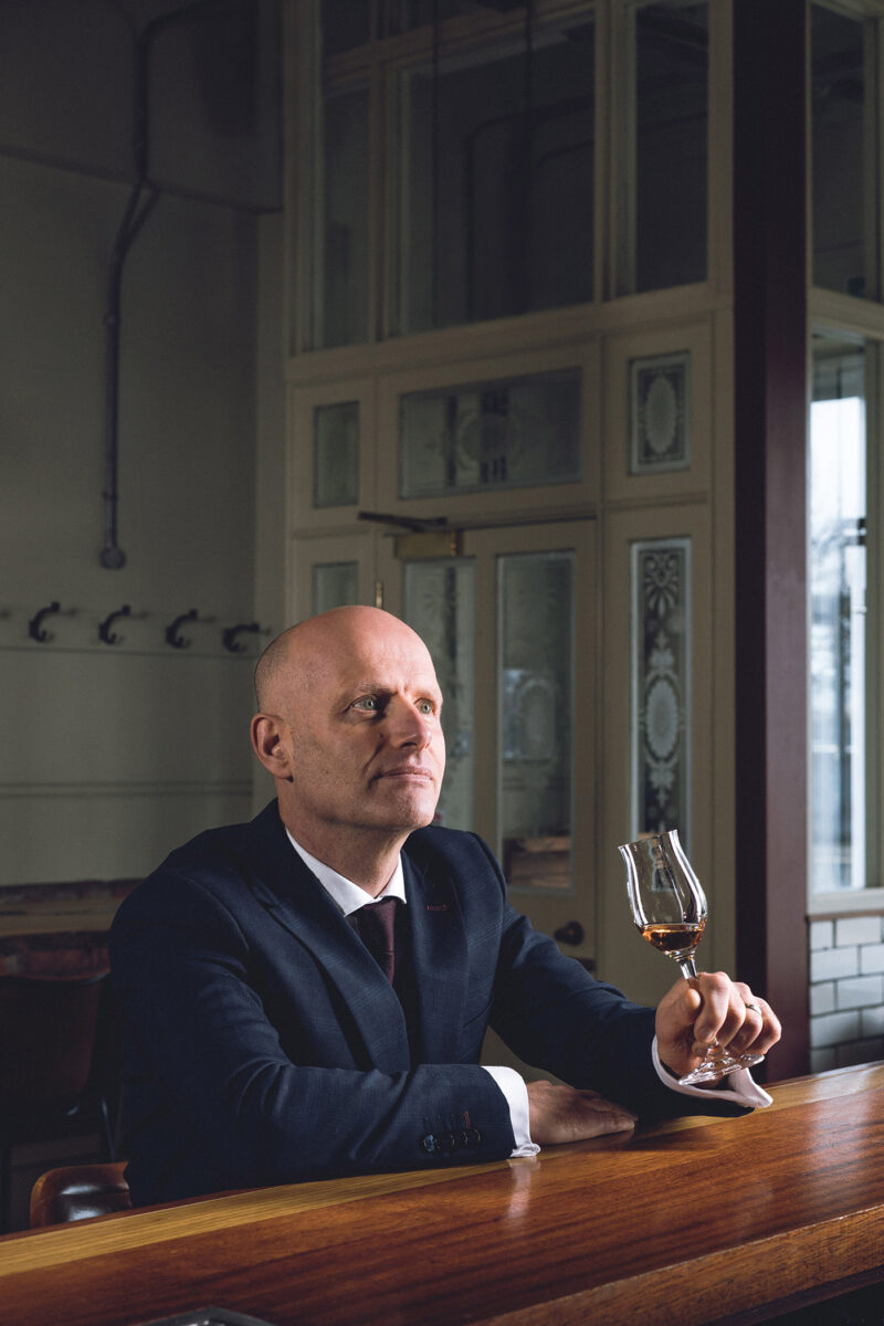 Alain Kerloc'h, Co-Owner at OX Belfast. - Alain Kerloc'h awarded Hall of Fame at Food and Wine Awards, Ireland. Pictured in OX Cave.