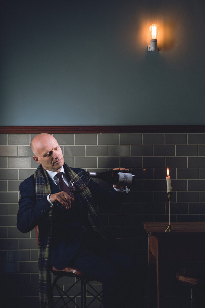 Alain Kerloc'h, co-owner, OX Belfast. - Alain Kerloc'h awarded Hall of Fame at Food and Wine Awards, Ireland. Pictured in OX Cave, Belfast.